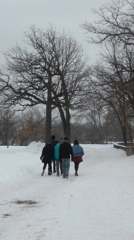 Friday afternoon with friends. Going sledding at Minnehaha Park